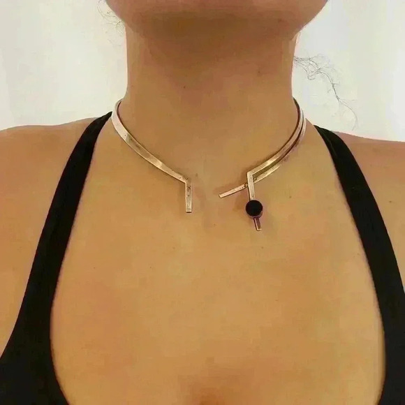 Vintage Taxco Choker Sterling Silver Reversible Tiger's Eye Onyx Gemstone JRZ - Picture 8 of 10